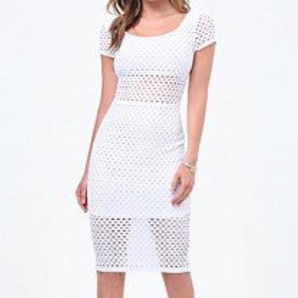Bebe Midi Eyelet Dress - Picture 1 of 1